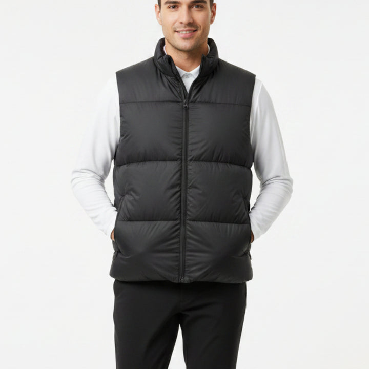 G/FORE Men's Puffer Vest Down-Filled Featherweight Onyx Size L