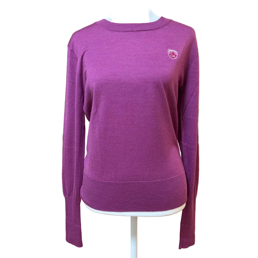 Greyson Crewneck Sweater (w/ logo) - Berry - Medium - Skorzie