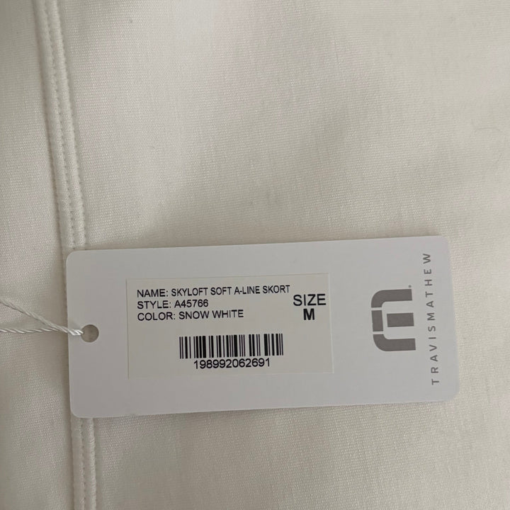 Travis Mathew Women's Skort Skyloft Soft A-Line (15") Snow White Size M