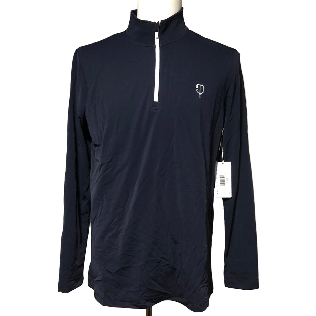 J. Pritchard Regatta 1/4 Zip (w/ logo) - Navy - Skorzie