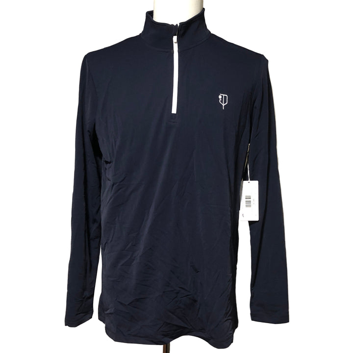 J. Pritchard Regatta 1/4 Zip (w/ logo) - Navy - Skorzie