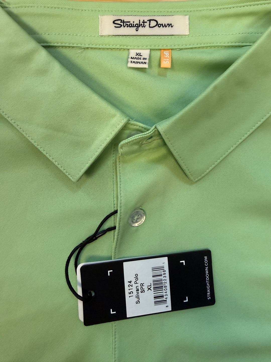 Straight Down Sullivan Polo (w/ logo) - Green - XL