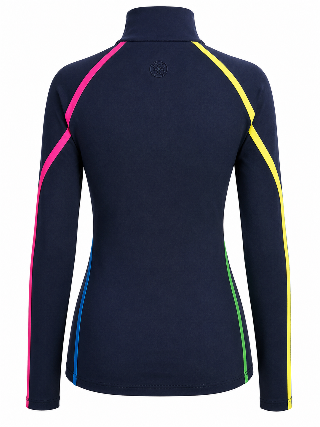 G/FORE Color Block Neon Quarter Zip (w/ logo) - Twilight - Small
