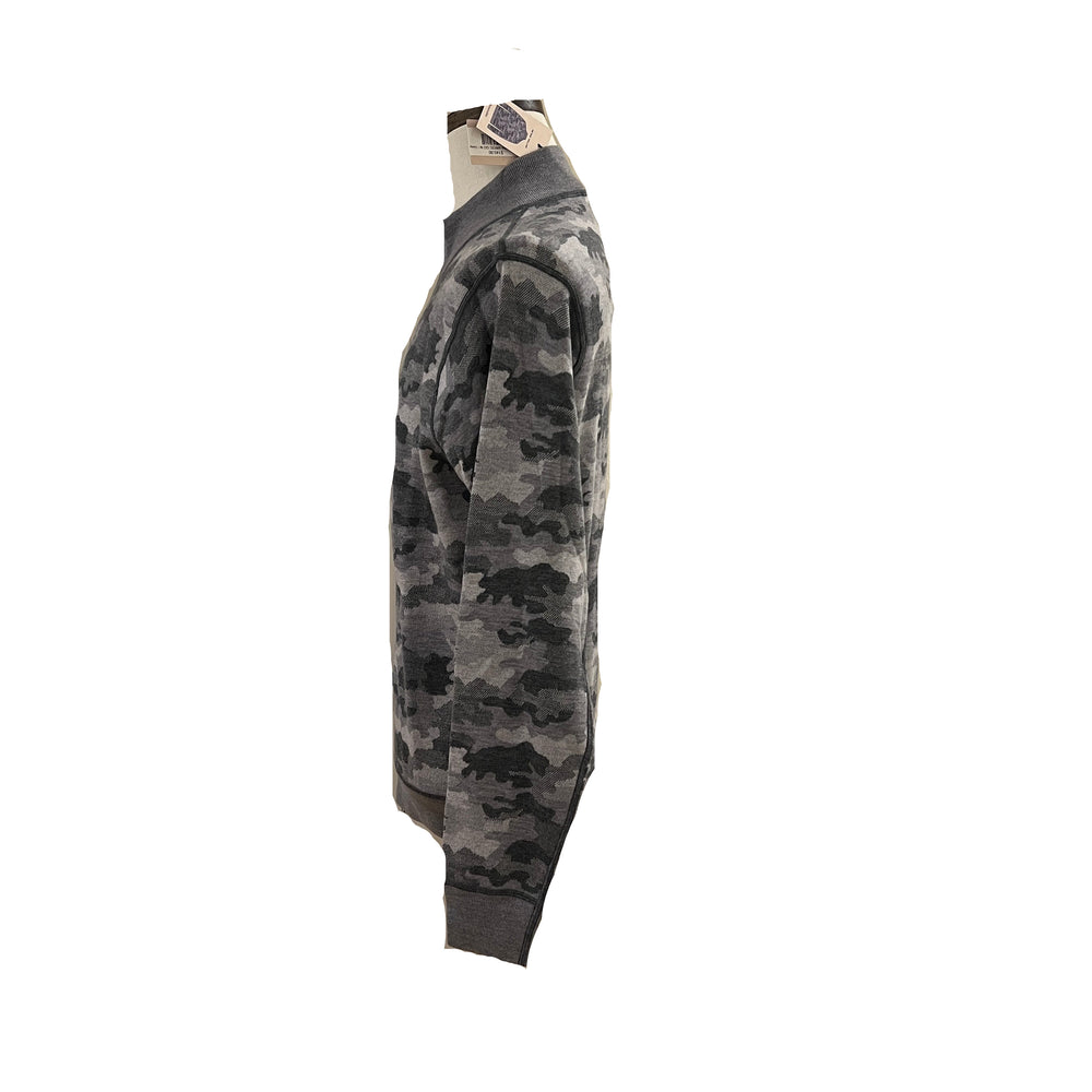 Peter Millar Alpine Reversible Full-Zip Cardigan - Gale Grey - Skorzie
