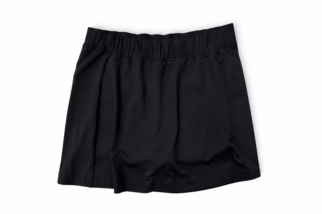 SanSoleil SUNGLOW 13" TENNIS SKORT - Black - Skorzie