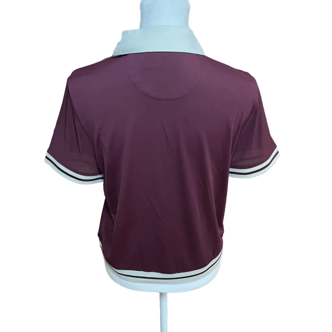 Penguin SS Polo - Mauve Wine/Silver Birch - Small - Skorzie