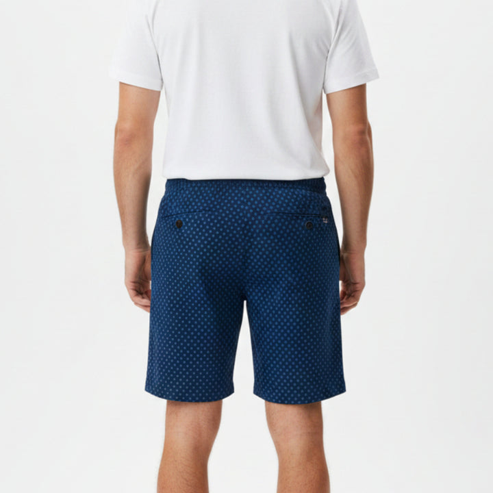 Original Penguin Men's Golf Short Patterned Performance (7.5") Black Iris Size M