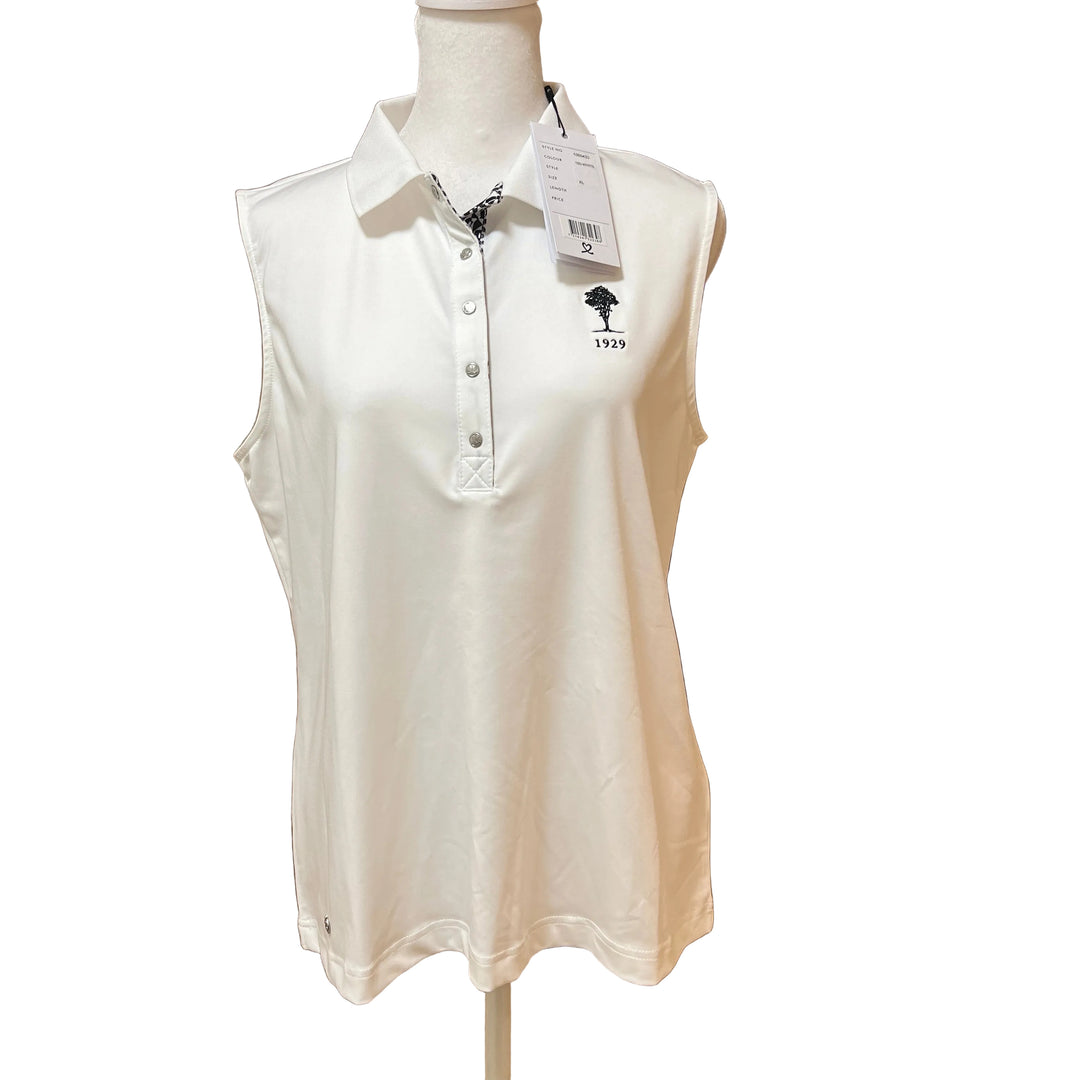 Daily Sports Diamond SL Polo (w/ logo) - White - X-Large - Skorzie