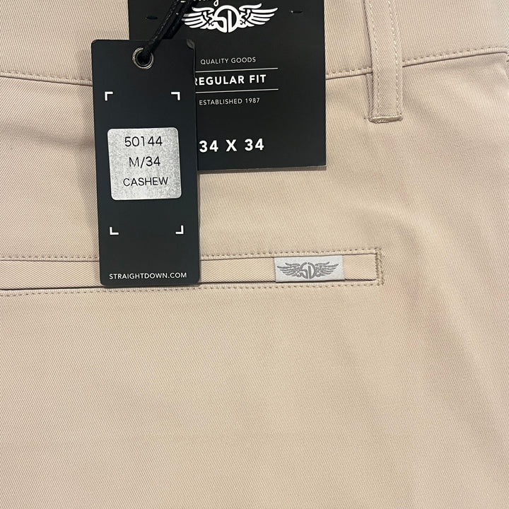 Straight Down Men's Pant Maverick Twill Cashew Size 34x34