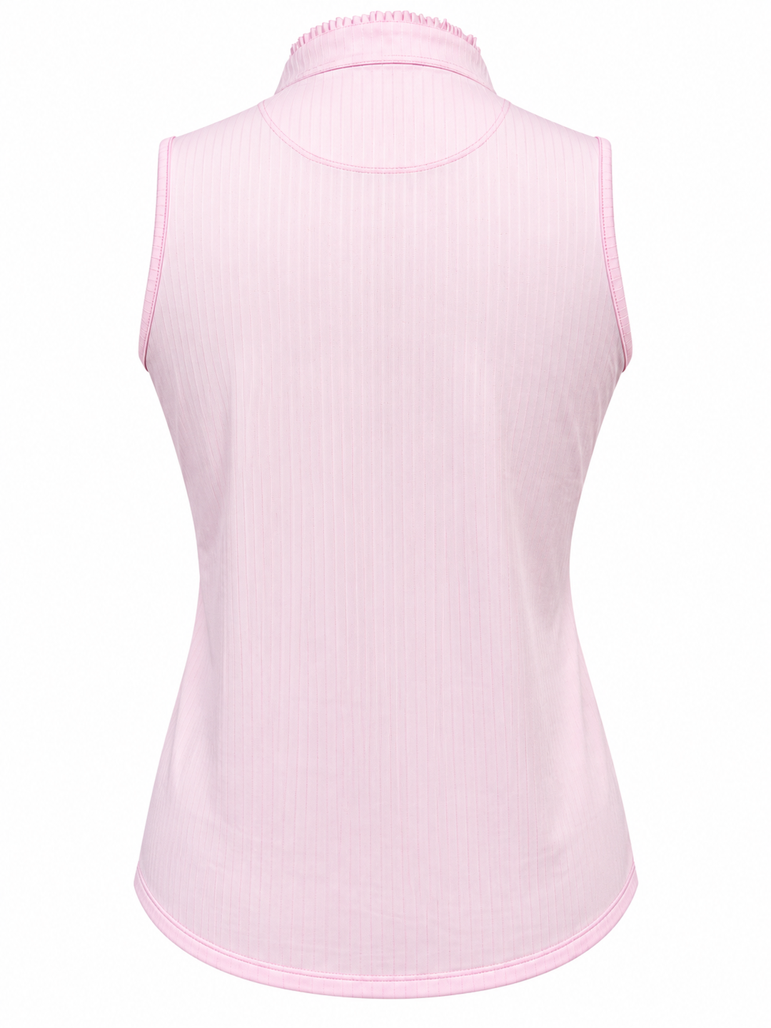 Lucky In Love Pleated Placket Sleeveless Top - Light Pink