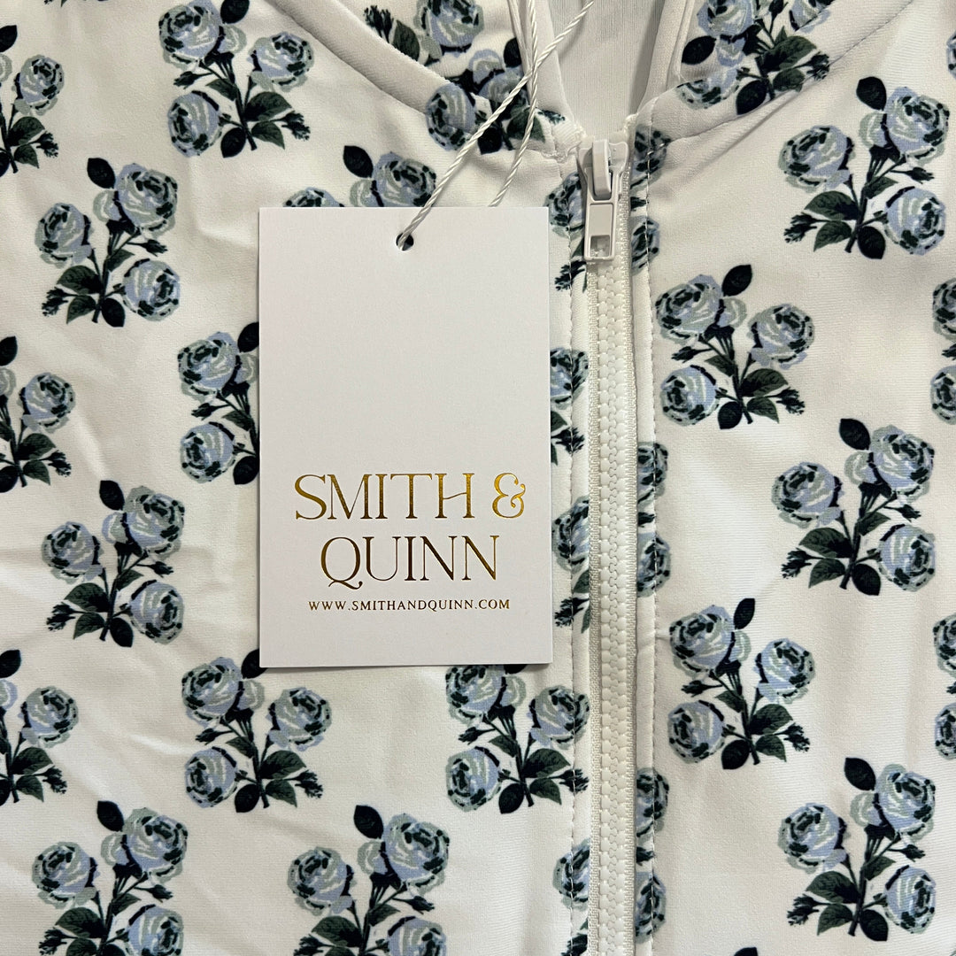 Smith & Quinn Women's L/S Polo Carey 1/4 Zip Rose Thorns Size XL
