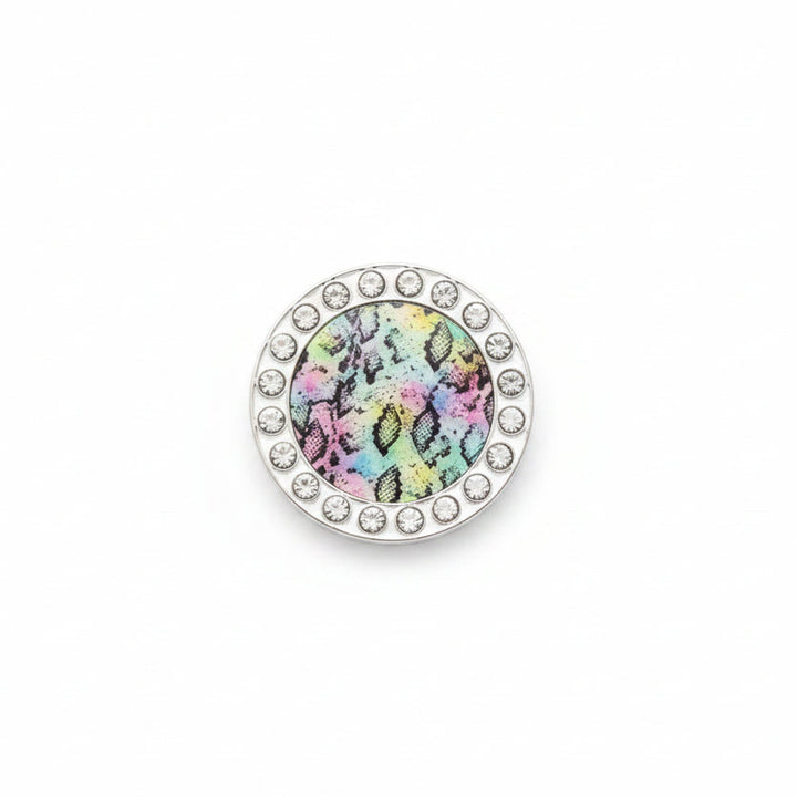 Best Of Golf America Magnetic Crystal Ball Marker - Rainbow Snake Skin