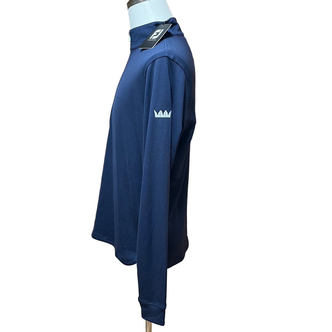 FootJoy Men's HYPR Midlayer (w/logo) - Navy - Small - Skorzie