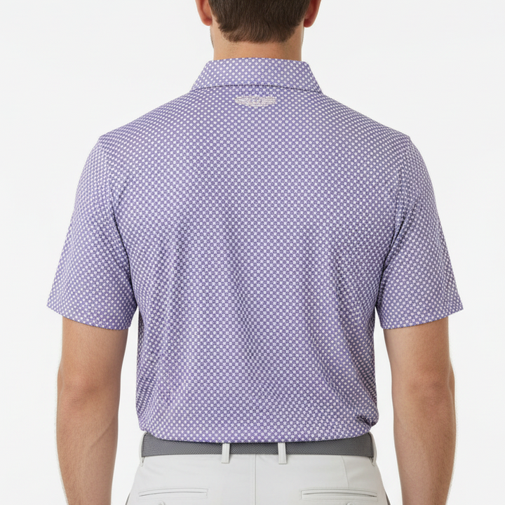 Straight Down Men's Golf Polo Ironwood Tidal Size L