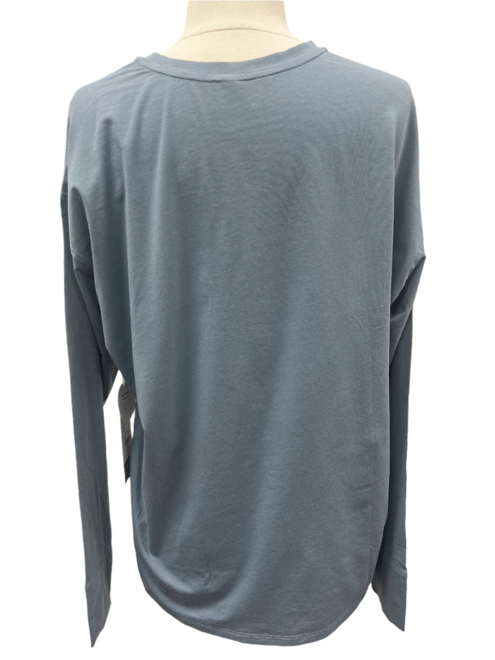 Vuori Long Sleeve Feather Tee - Smoke Blue - Skorzie