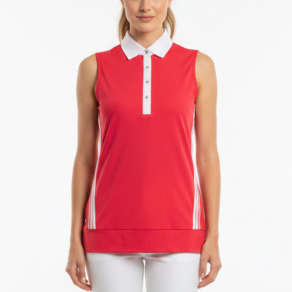 Daily Sports Women's Golf Polo Cadence S/L Fruit Punch Size M