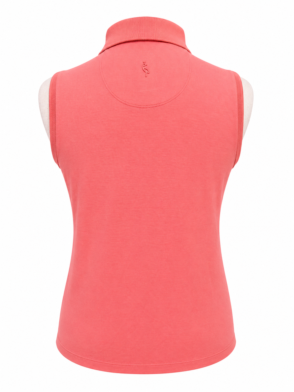 A. Putnam Sleeveless Cropped Polo - Salmon Rose - Small - Skorzie