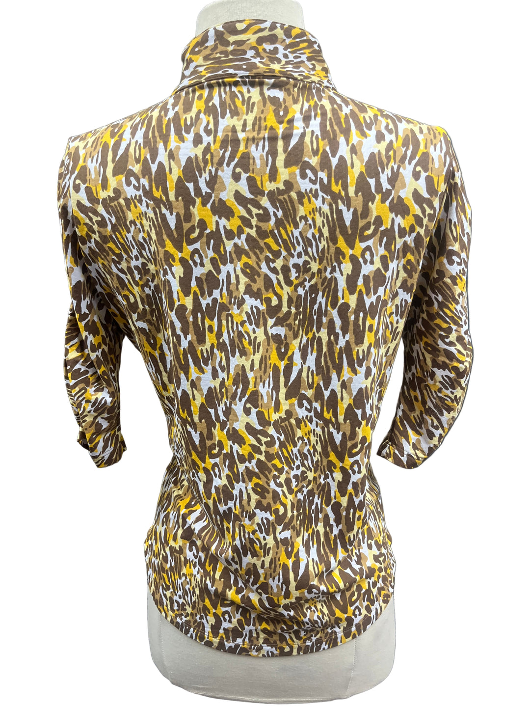 IBKUL Leopard Half Sleeve Top - Small - Skorzie