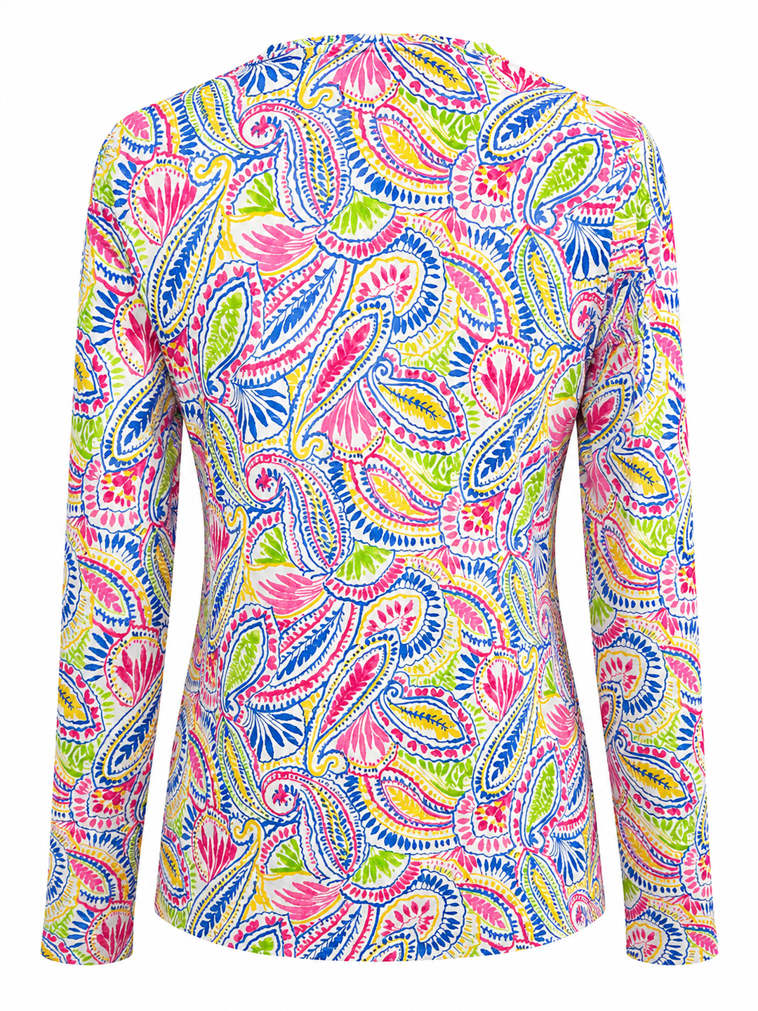 IBKUL Massie Long Sleeve Crew Neck Top - Pink