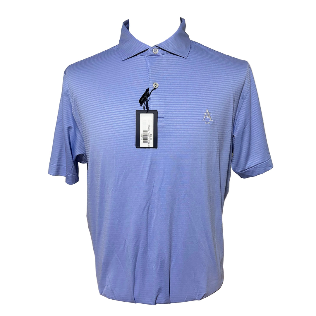 Peter Millar Empire Performance Jersey Polo (w/logo) - Wisteria - Large - Skorzie
