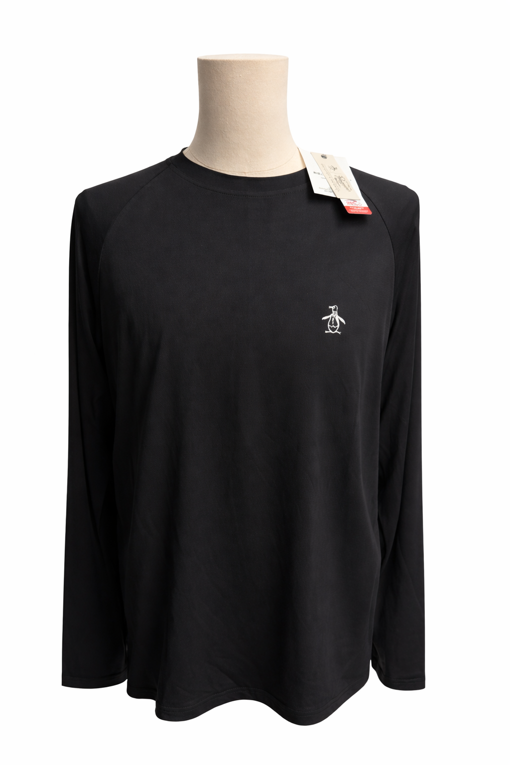 Penguin Long Sleeve Athletic Shirt - Black - Medium - Skorzie