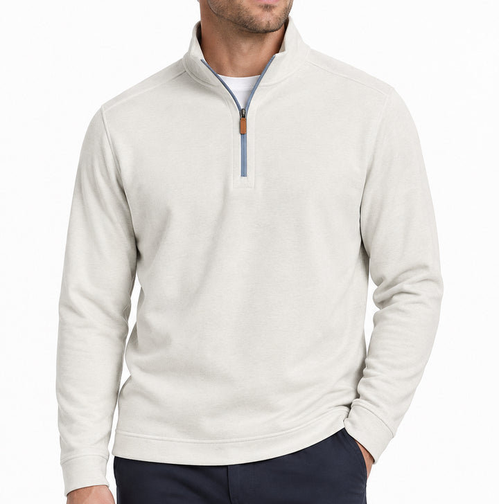 Collars & Co Men's Golf Quarter Zip Reversible Blue Size XL