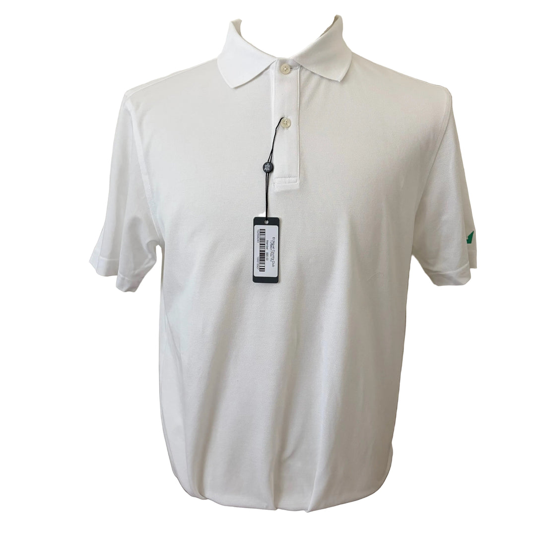 Turtleson Pierce Cotton Performance Polo (w/logo) - White - Skorzie