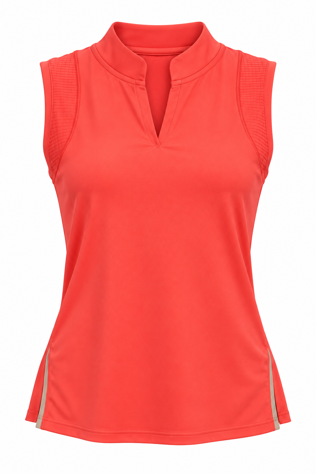 Lucky in Love Womens Diverge Sleeveless Top - Ginger