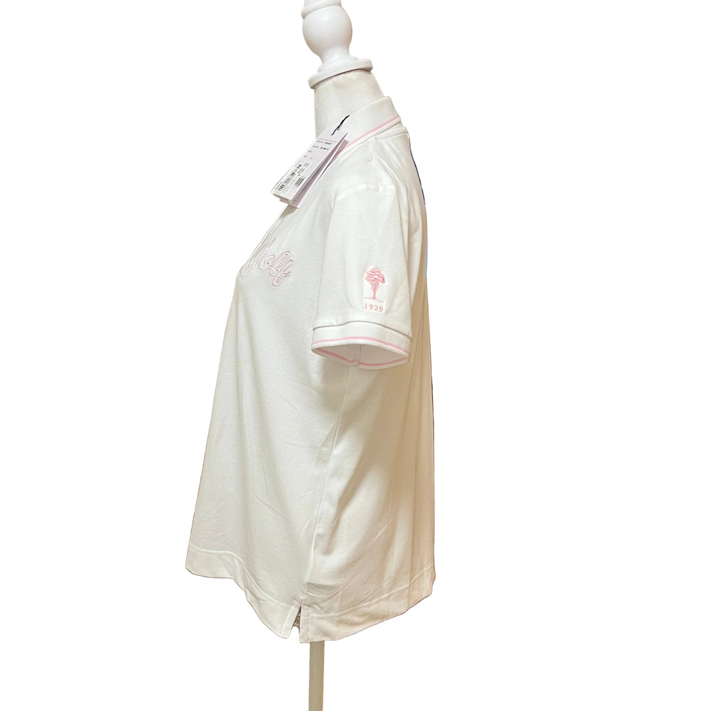 Daily Sports Tour SS Polo (w/ logo) - White - Large - Skorzie