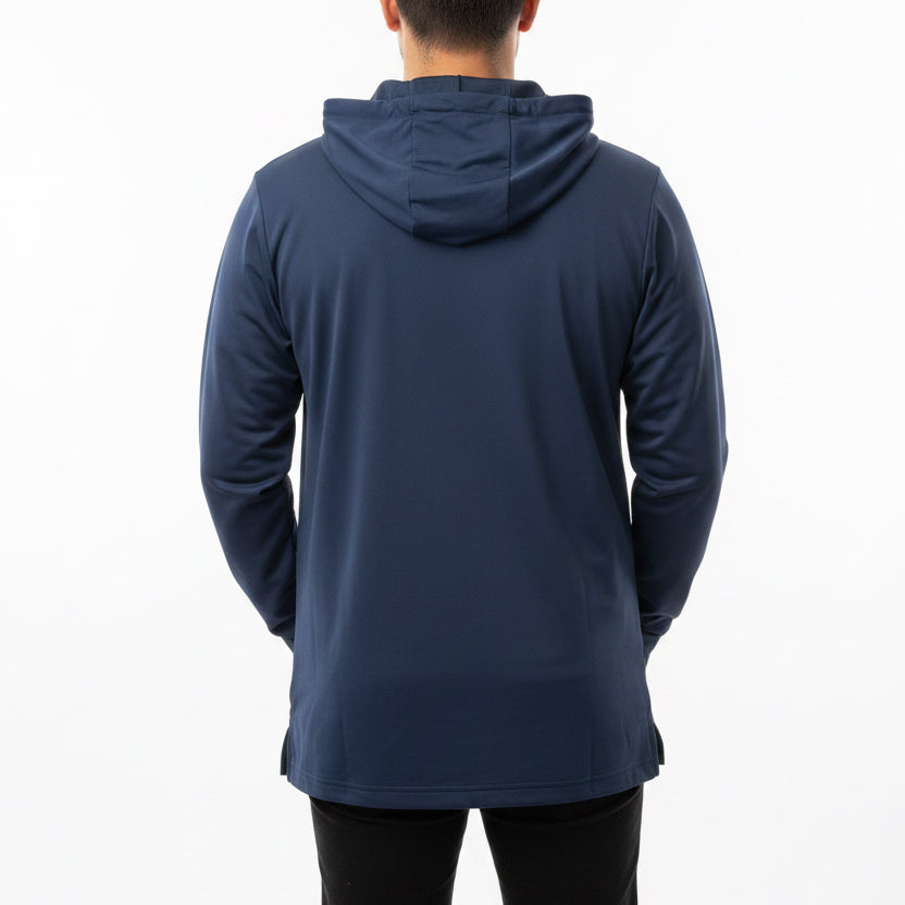 Original Penguin Men's Golf Hoodie Novelty Graphic Black Iris Size M