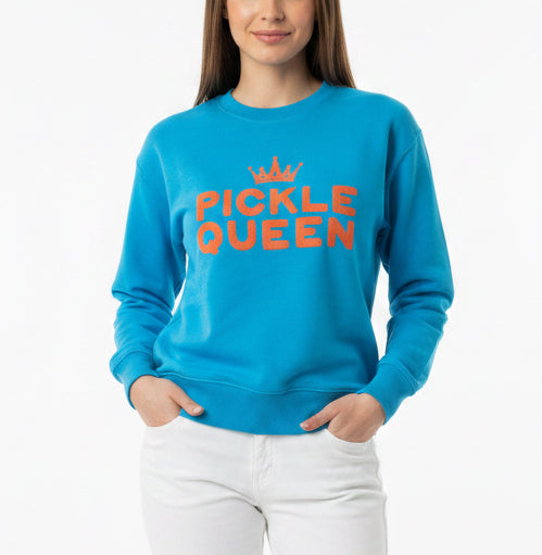 Rally Club Women's Sweatshirt "Pickle Queen" Teal