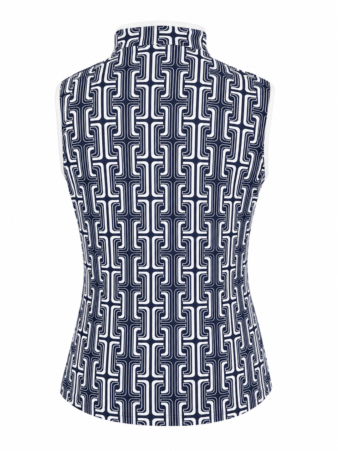 Tail Women's Sleeveless Zip Top - Navy/White