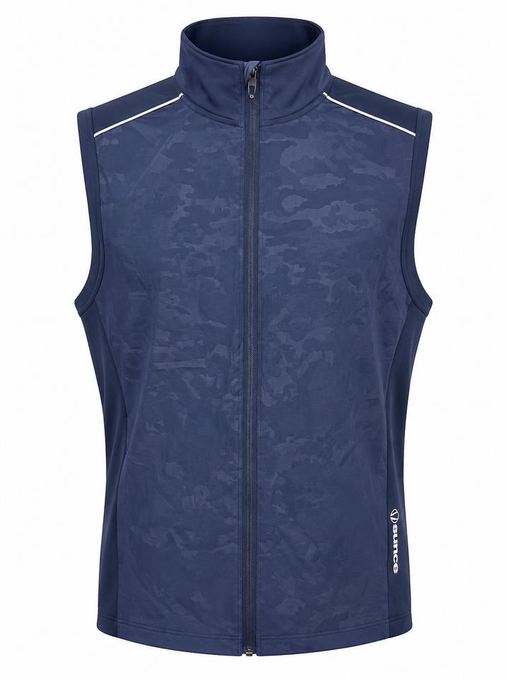 Sunice Elie Element Shield Hybrid Weatherproof Vest - Midnight Camo Embossed - Large
