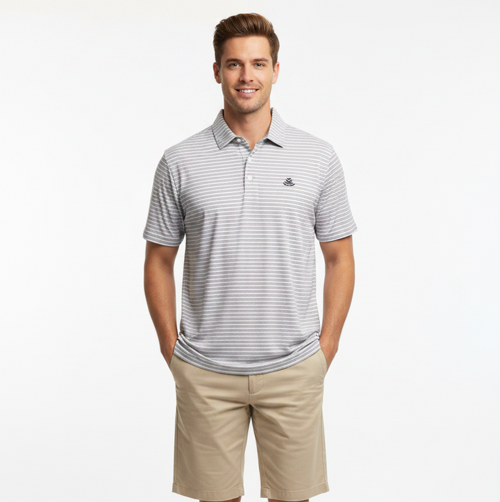Anderson Ord Men's Golf Polo Brooks (w/logo) Eilish/Bluefin Size S