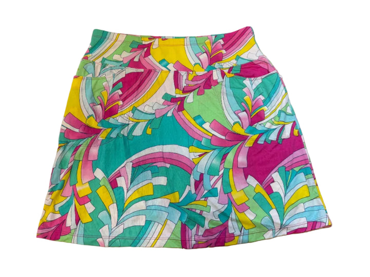 Gottex Pull- on Print Skort (18") - Pink Martinique - Medium