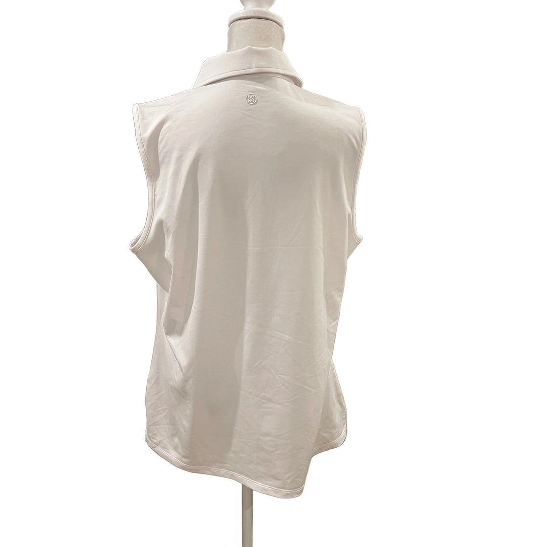 G/FORE V Tech Jersey Button S/L Polo - White - Skorzie