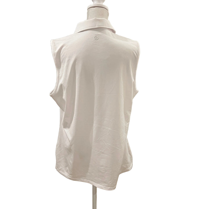 G/FORE V Tech Jersey Button S/L Polo - White - Skorzie