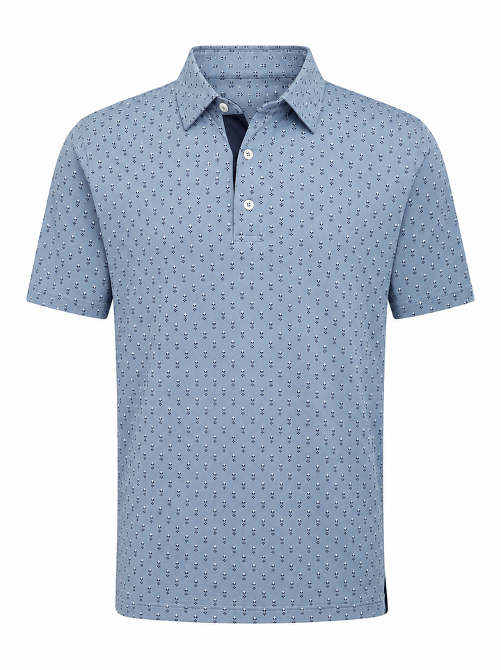 Dunning Golf Performance Polo (w/ logo) - Harbour - Medium