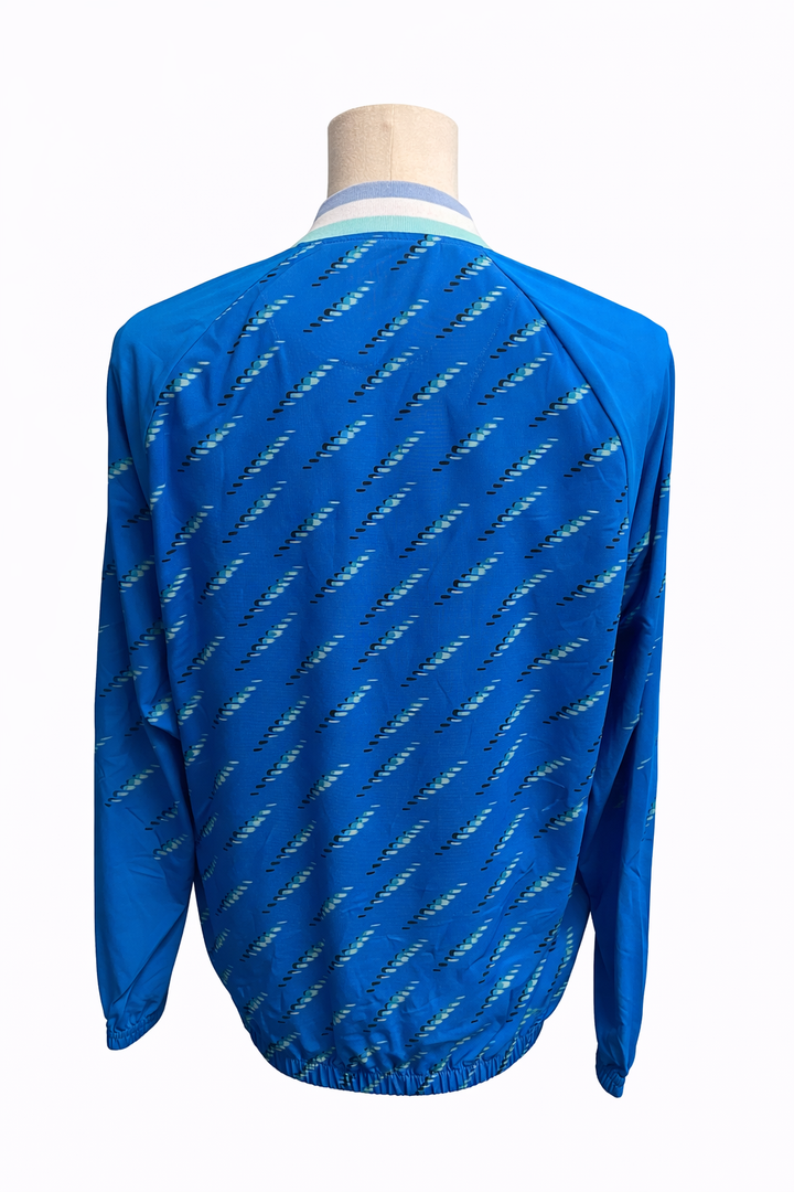 Penguin Ball Block Quarter Zip Pullover - Electric Blue - Medium - Skorzie
