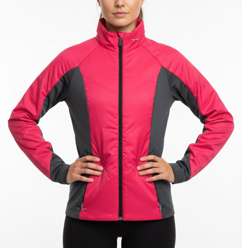 KJUS Women's Golf Jacket Radiation (w/logo) Magenta/Grey Size S