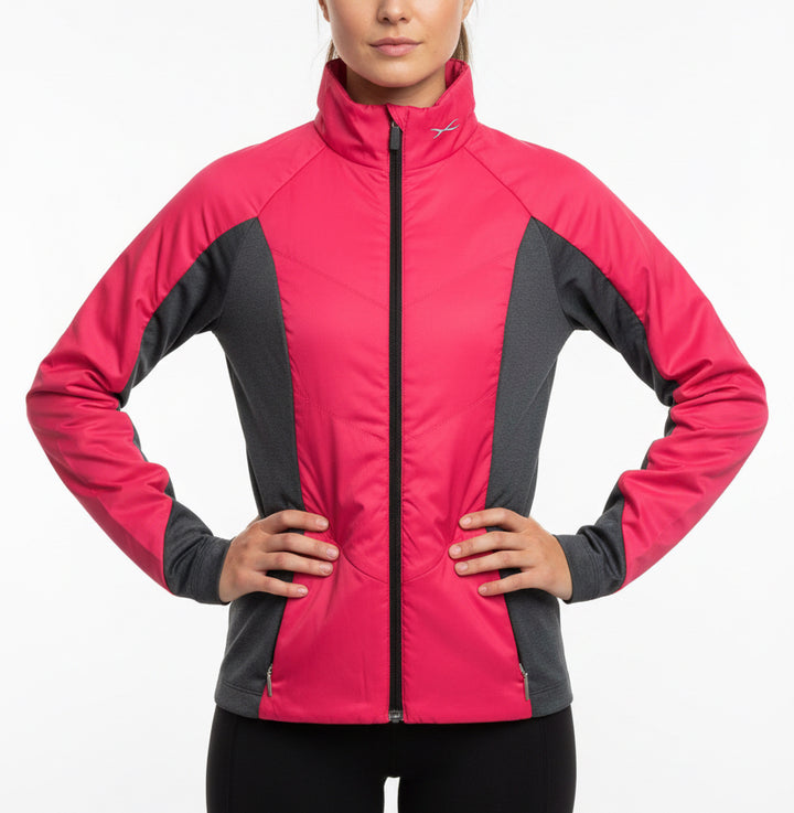 KJUS Women's Golf Jacket Radiation (w/logo) Magenta/Grey Size S
