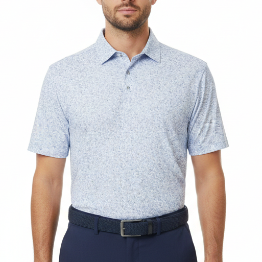 Straight Down Men's Golf Polo Poker Dawgs Tidal Size L