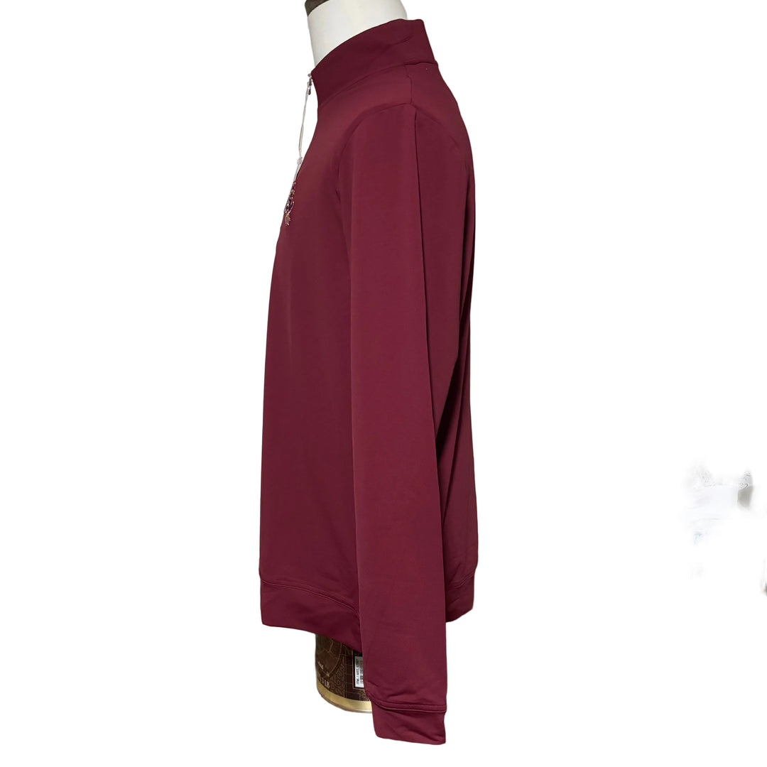 Johnnie-O Motion ASU Performance 1/4 Zip - Maroon - Medium - Skorzie