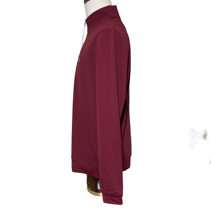 Johnnie-O Motion ASU Performance 1/4 Zip - Maroon - Medium - Skorzie