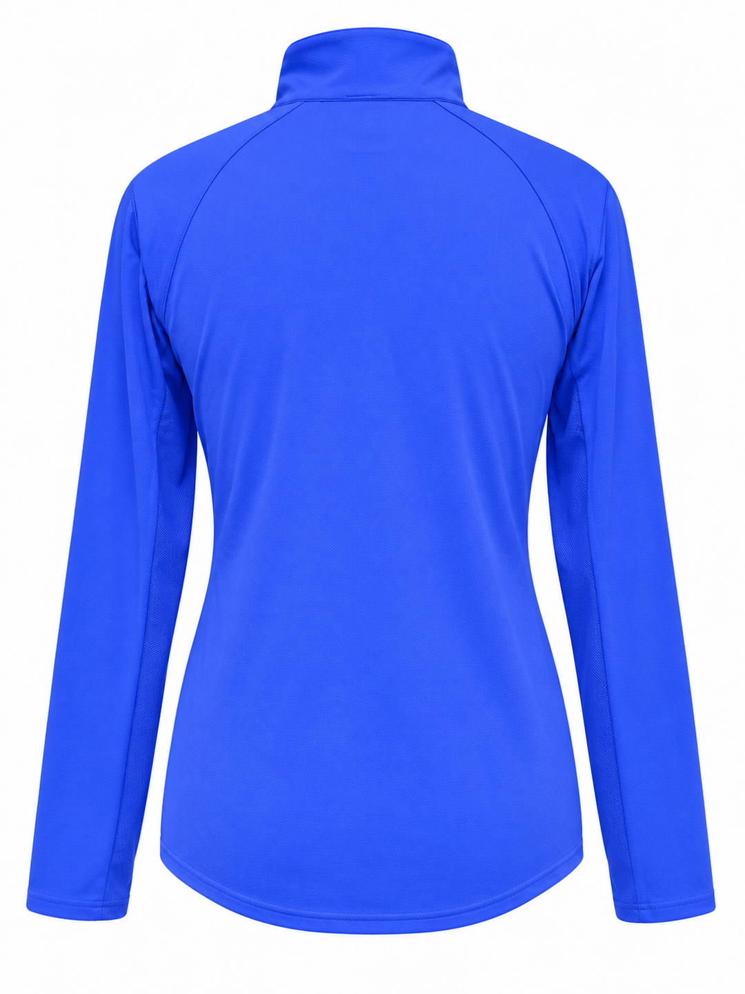 SanSoleil Womens Long Sleeve Zip Mock - Cobalt