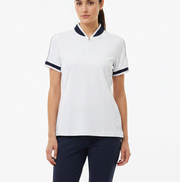Lohla Sport Womens Golf S/S Polo White Size L