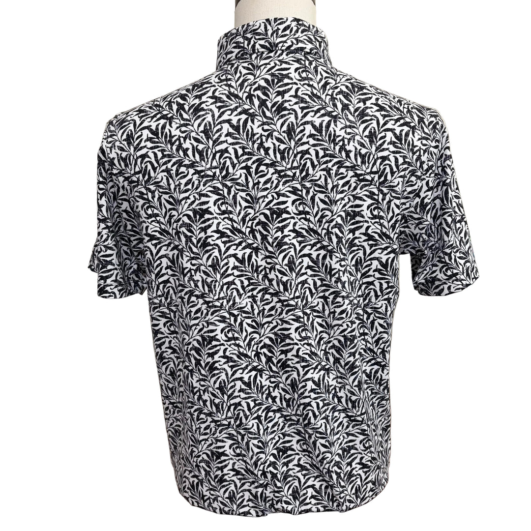 Haus of Grey Riv Fade Polo (w/logo) - Black/White - Small - Skorzie