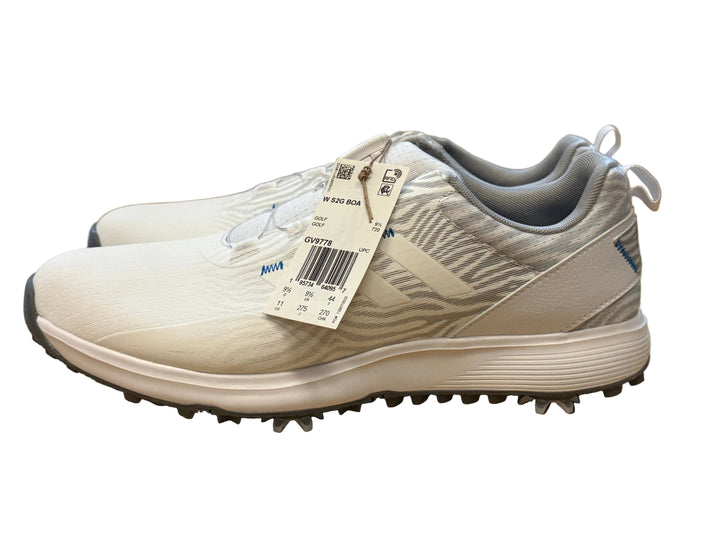 Adidas Men's W S2G BOA Golf Shoes -  White/Gray GV 9780 - Size 11