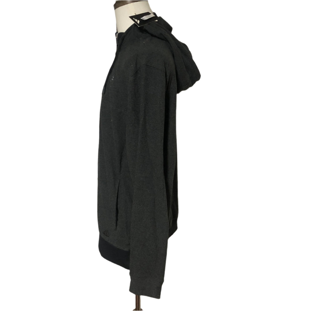 Adidas Go To Hoodie (w/ logo) - Grey/Black - X-Large - Skorzie