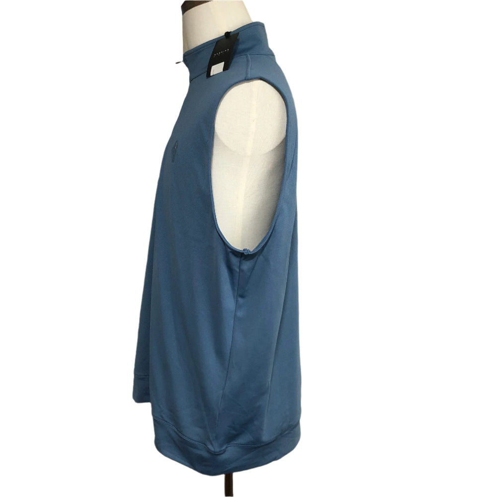 Dunning Golf 1/4 Zip Vest (w/ logo) - Blue - Large - Skorzie